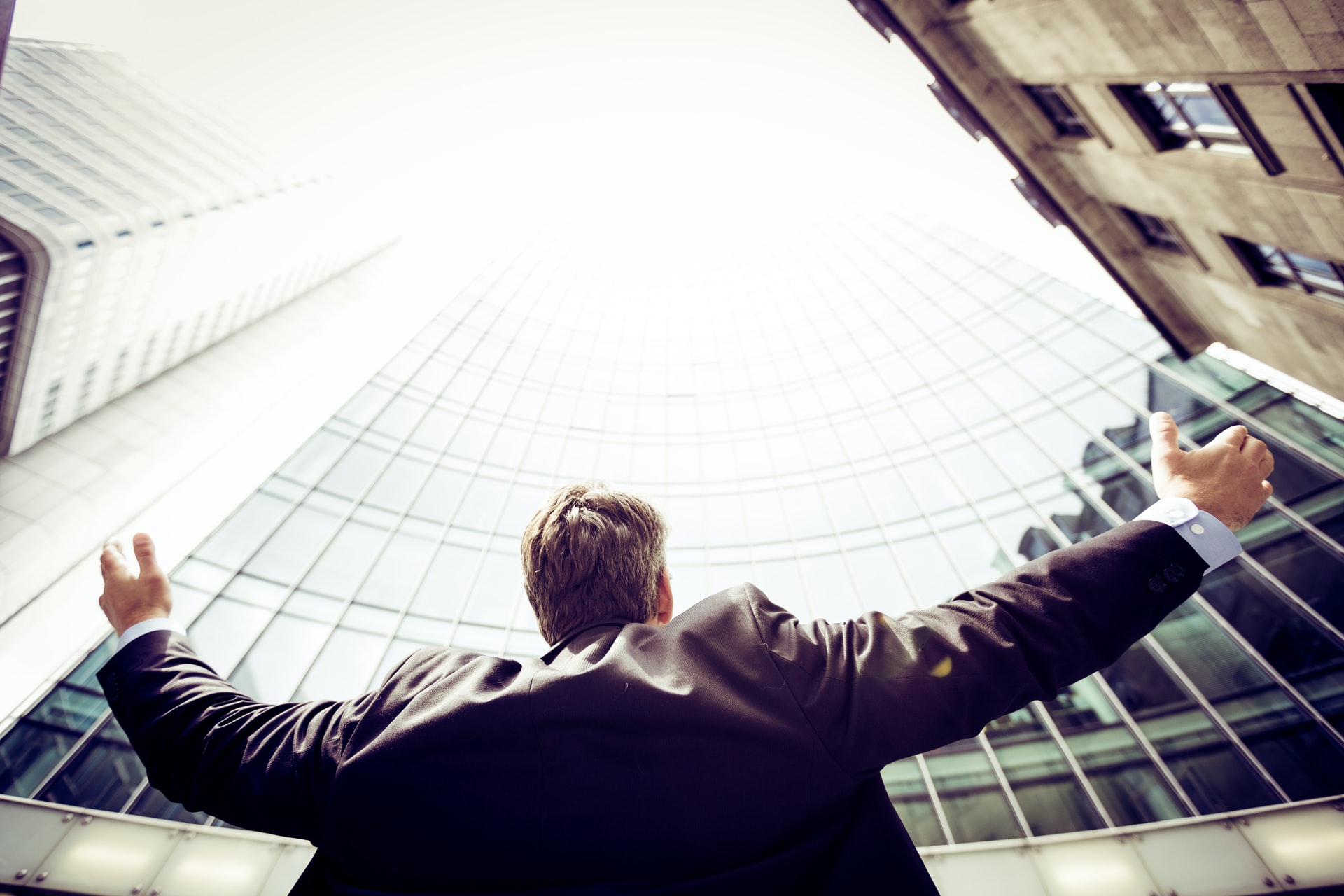 a person standing in a building